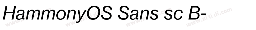 HammonyOS Sans sc B字体转换 HammonyOS Sans sc B字体转换